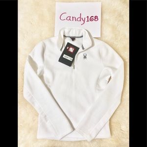 NWT ✨ SPYDER Fleece White Top 🇺🇸 Size Small